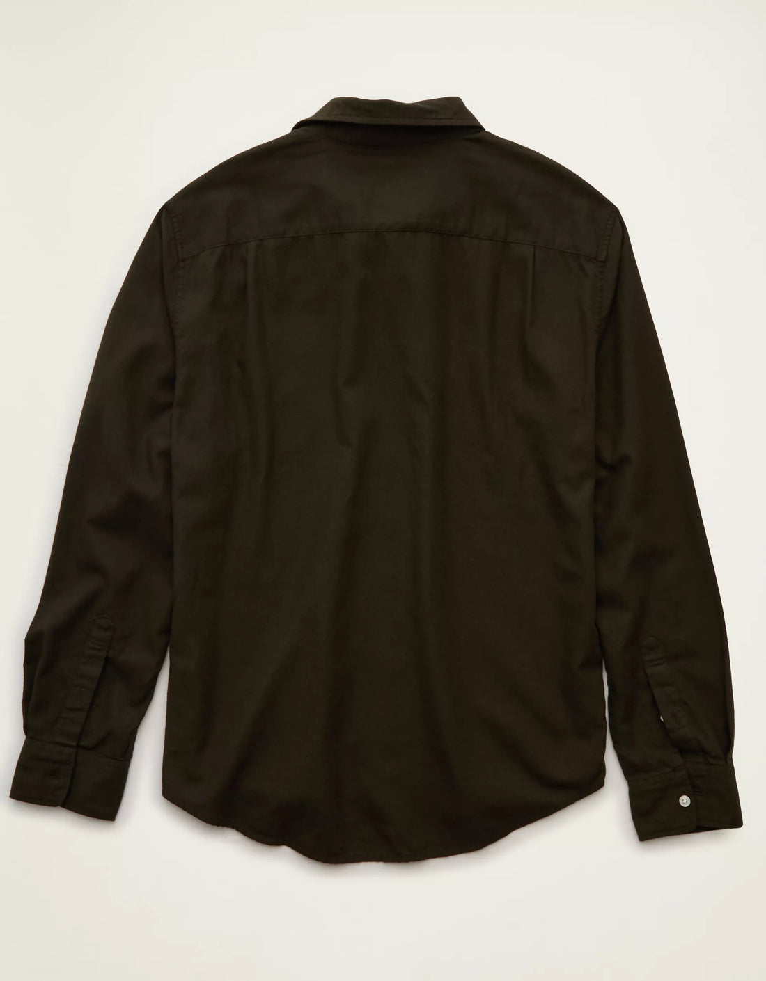 Standard Fit Twill Button‑Front Mens Long Sleeve Shirt